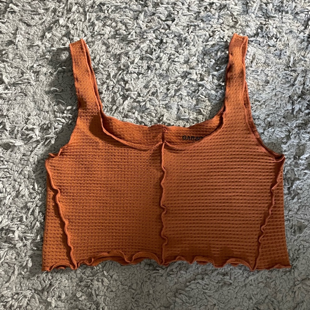 Garage Waffle Crop Top
